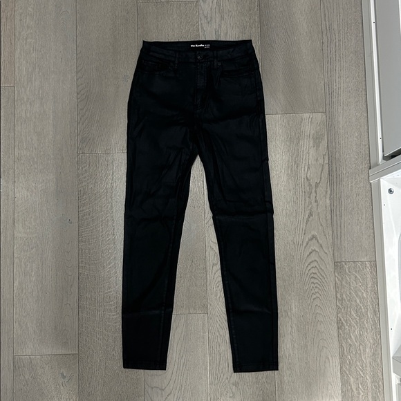 The Kooples Black Coated Leather effect Jeans: Size 26 - Picture 7 of 8